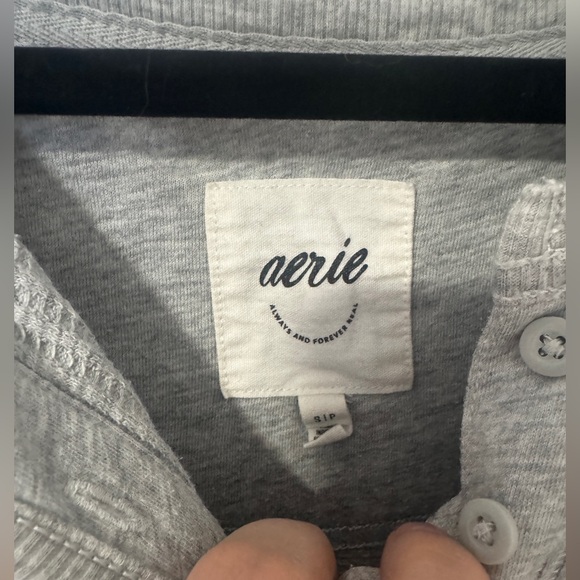 Aerie Waffle Henley Sweatshirt - Picture 4 of 5